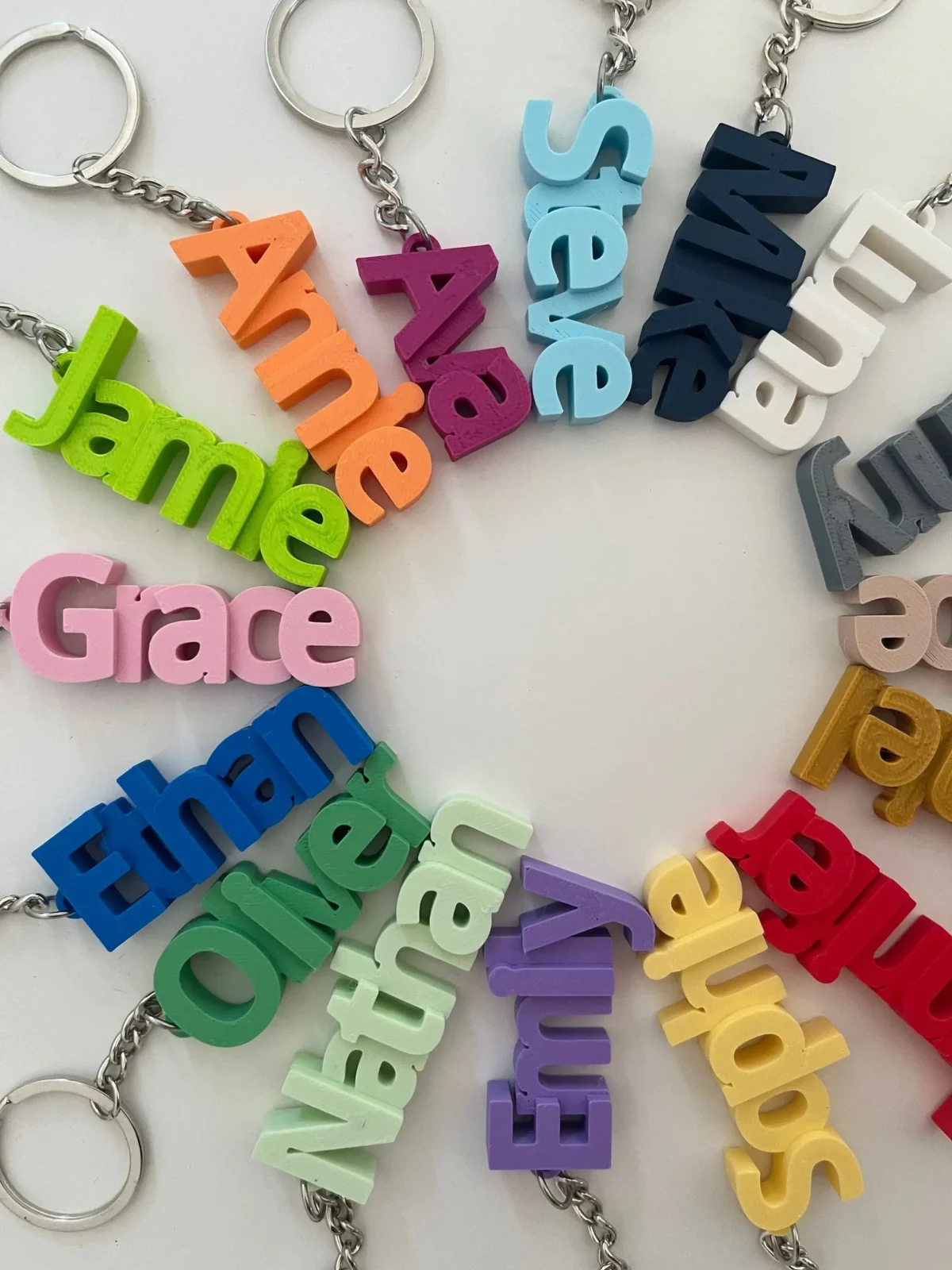 2025Versatile POD customized acrylic keychain 3D printed backpack pendant personalized name birthday gift