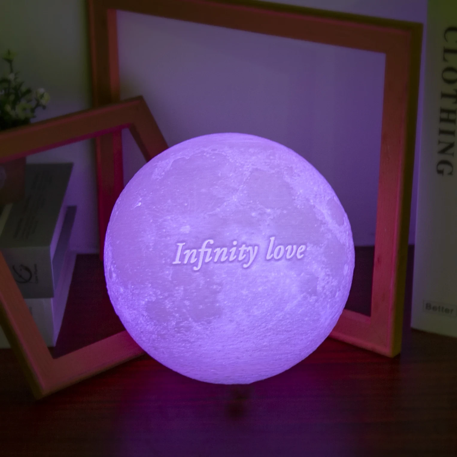 3D Printing Moon Lamp Personalized Photo Text Customized USB Night Light Birthday Mother Day Valentine's Christmas Lunar Gift