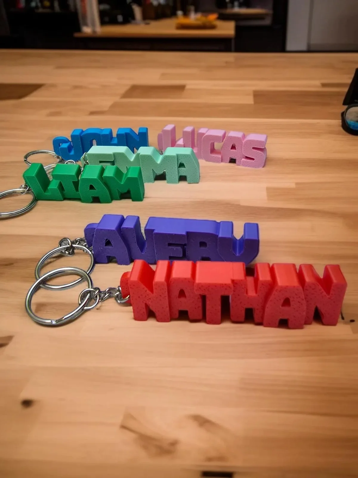 2025Versatile POD customized acrylic keychain 3D printed backpack pendant personalized name birthday gift
